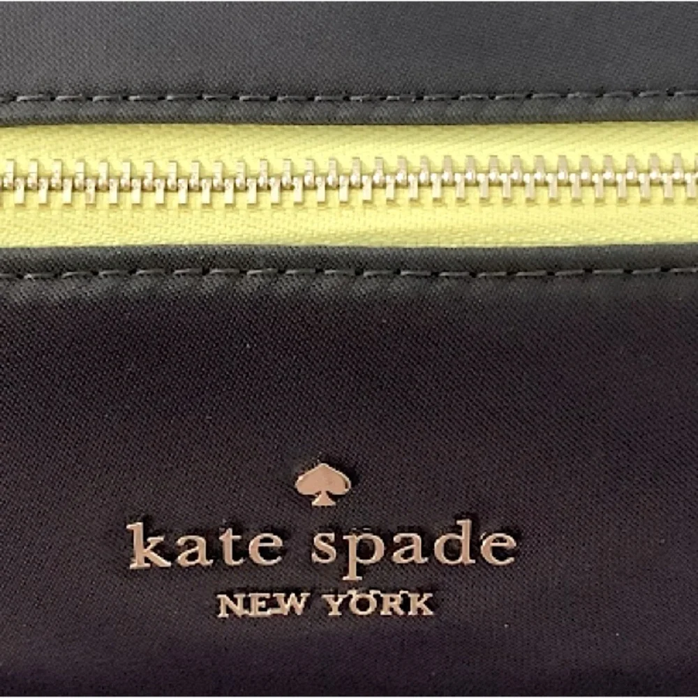NEW Kate Spade Chelsea Colorblock Medium Cosmetics Makeup Case Bag Navy Blue